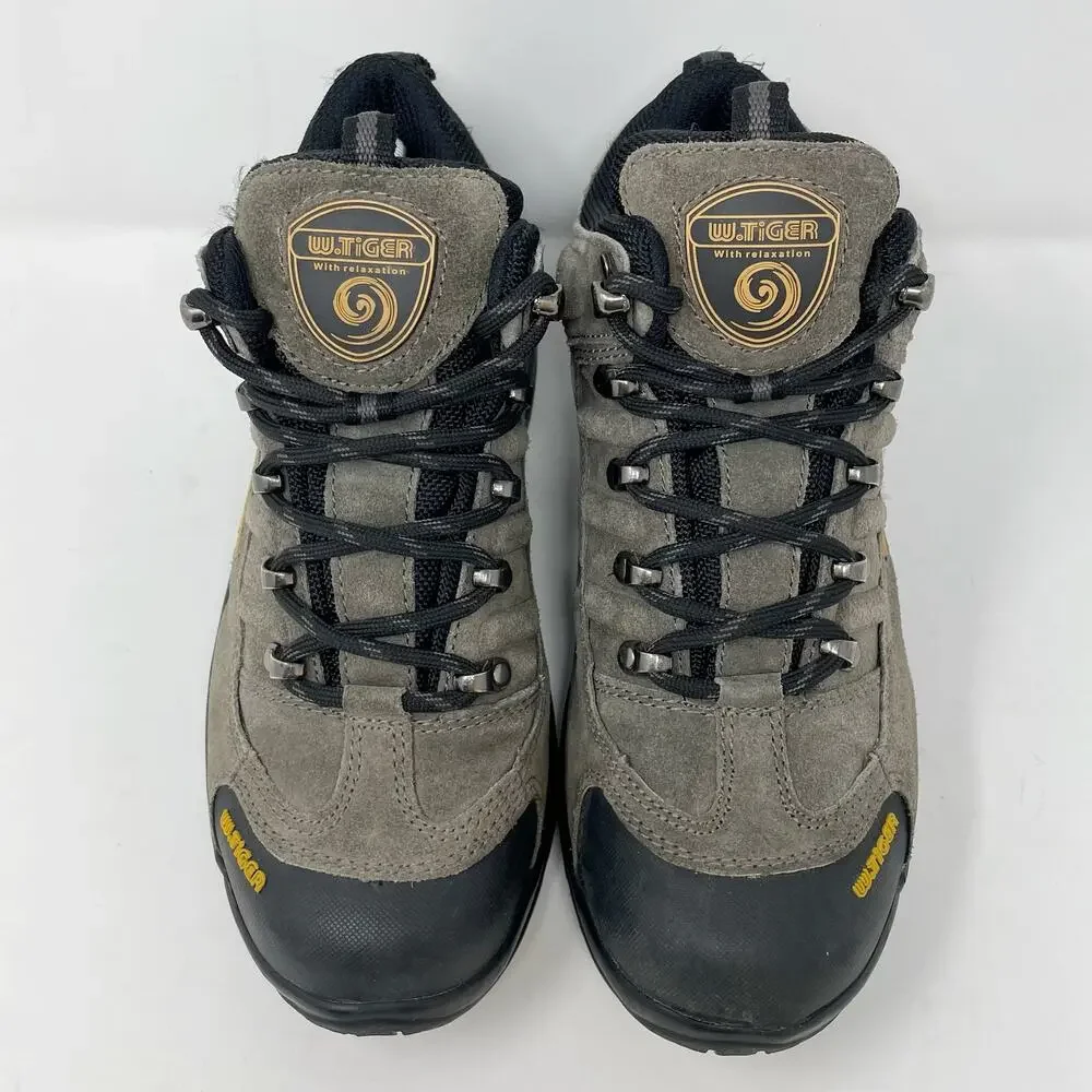 White Tiger Suede High Top Hiking Boots Youth Size 5